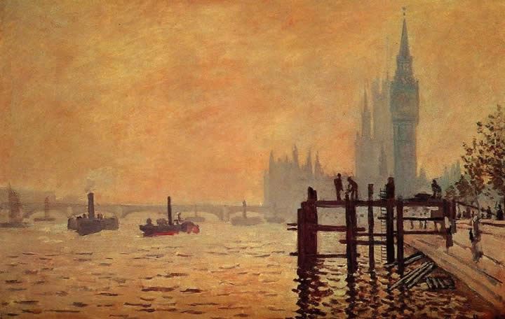 Claude Monet The Thames below Westminster